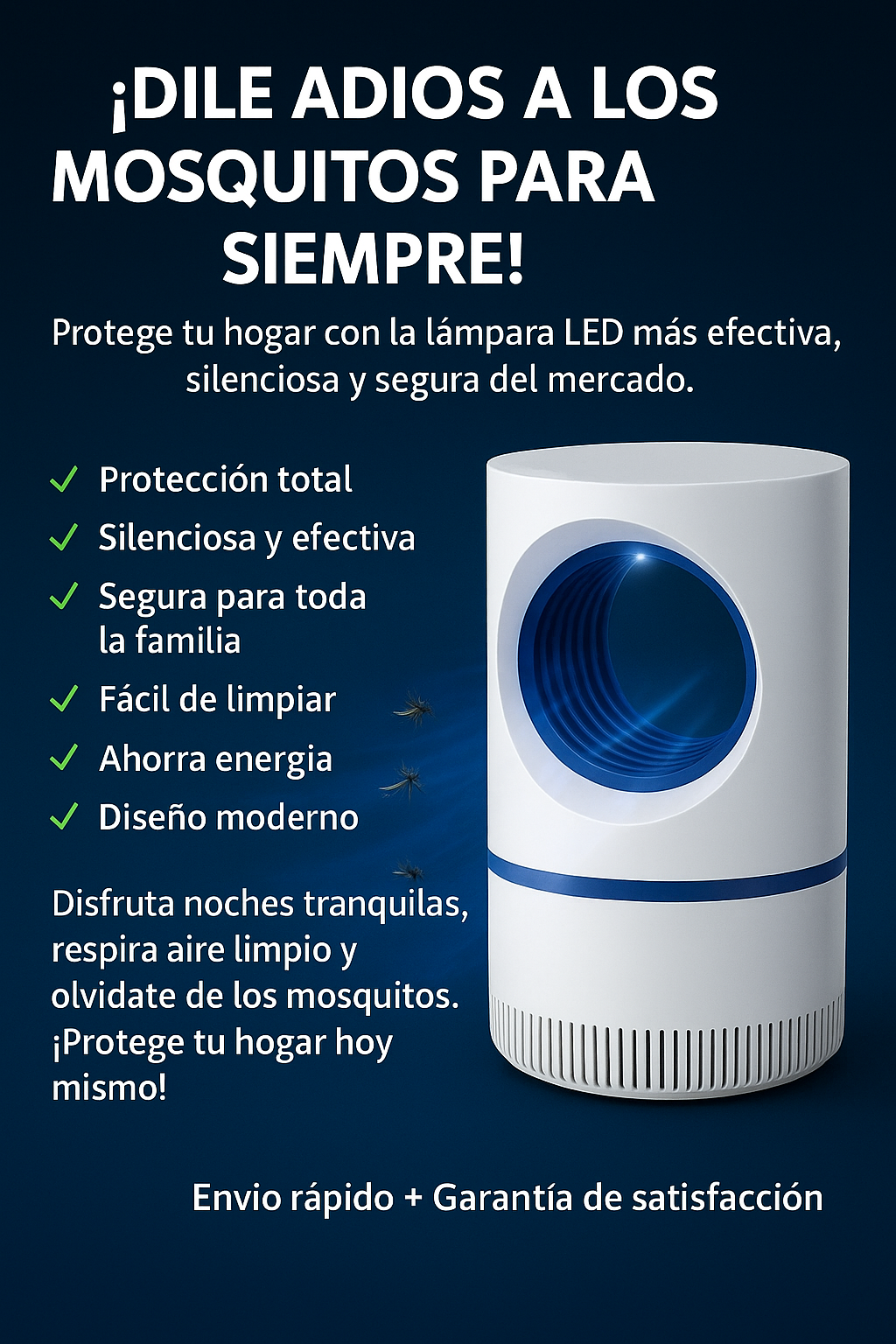 Lampara Repelente Mata Mosquitos
