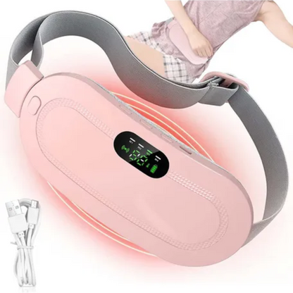 Cinturón masajeador para cólicos.